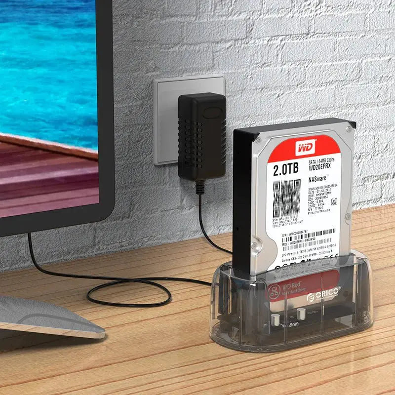 ORICO 3.5 inch Transparent USB 3.0 Hard Drive Dock - Transparent ColorWaves