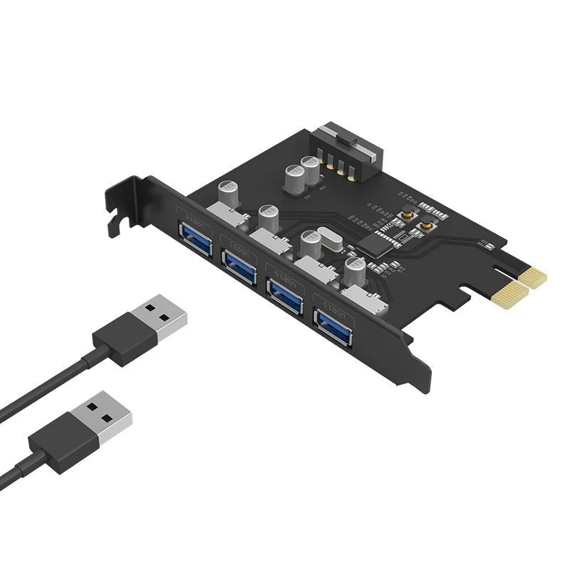 ORICO 4 Port USB 3.0 PCI-E Expansion Card ColorWaves