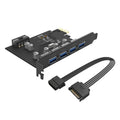 ORICO 4 Port USB 3.0 PCI-E Expansion Card ColorWaves
