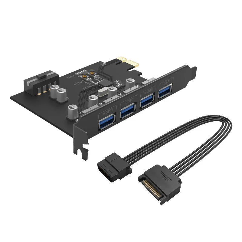 ORICO 4 Port USB 3.0 PCI-E Expansion Card ColorWaves