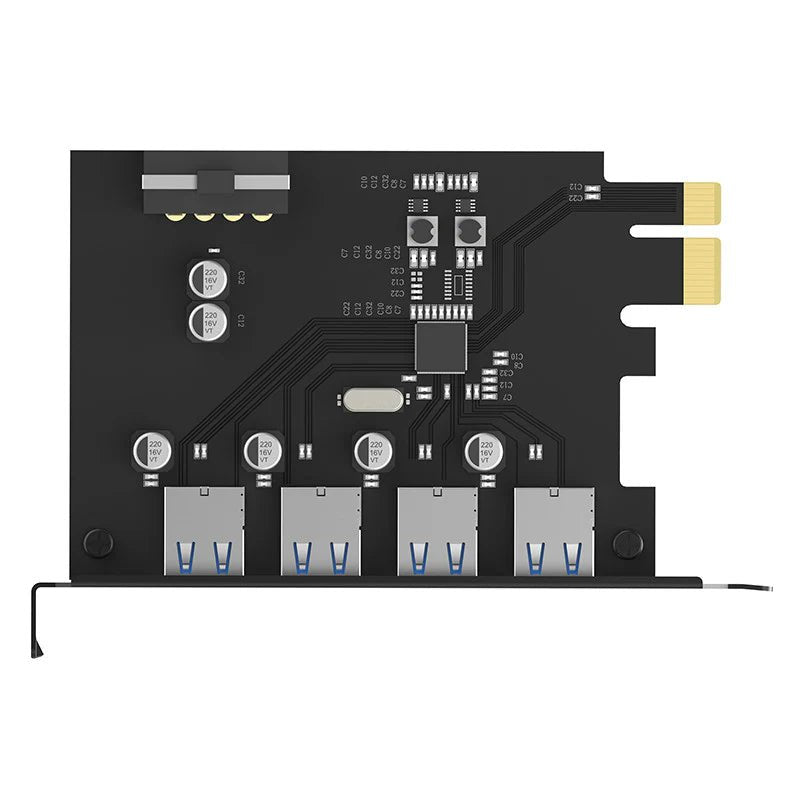 ORICO 4 Port USB 3.0 PCI-E Expansion Card ColorWaves