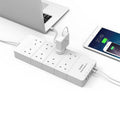 ORICO 8 AC Outlet Surge Protector with 5 USB Charging Port - White ColorWaves