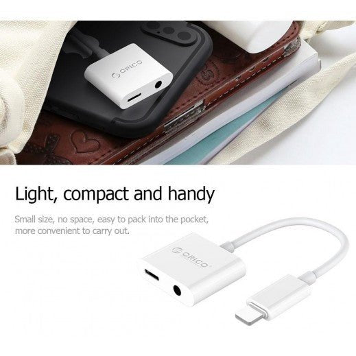 ORICO Charging & Audio Adapter for Phone - White ColorWaves