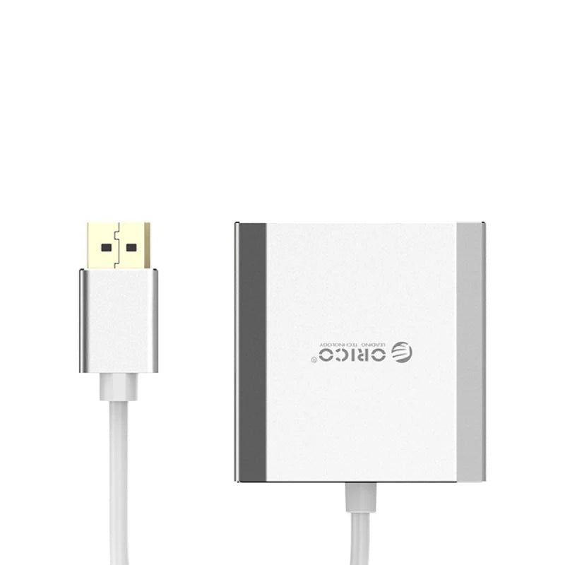 ORICO DP TO DUAL DP 4K - 15cm / Dispalyport / USB - Silver ColorWaves