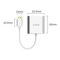 ORICO DP TO DUAL DP 4K - 15cm / Dispalyport / USB - Silver ColorWaves