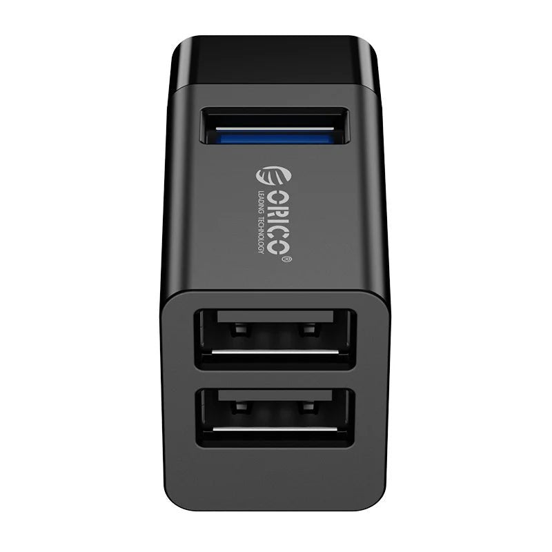 ORICO Mini 3-in-1 USB Hub - Black ColorWaves