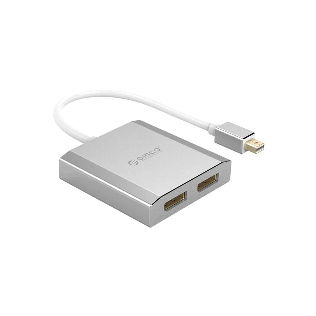 ORICO Mini DP to Dual DP M/F HD Adapter - Silver ColorWaves