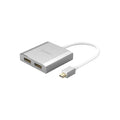 ORICO Mini DP to Dual DP M/F HD Adapter - Silver ColorWaves