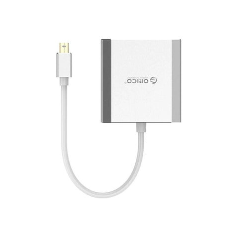 ORICO Mini DP to Dual DP M/F HD Adapter - Silver ColorWaves