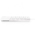 ORICO Surge Protector With 5 USB Ports - White ColorWaves