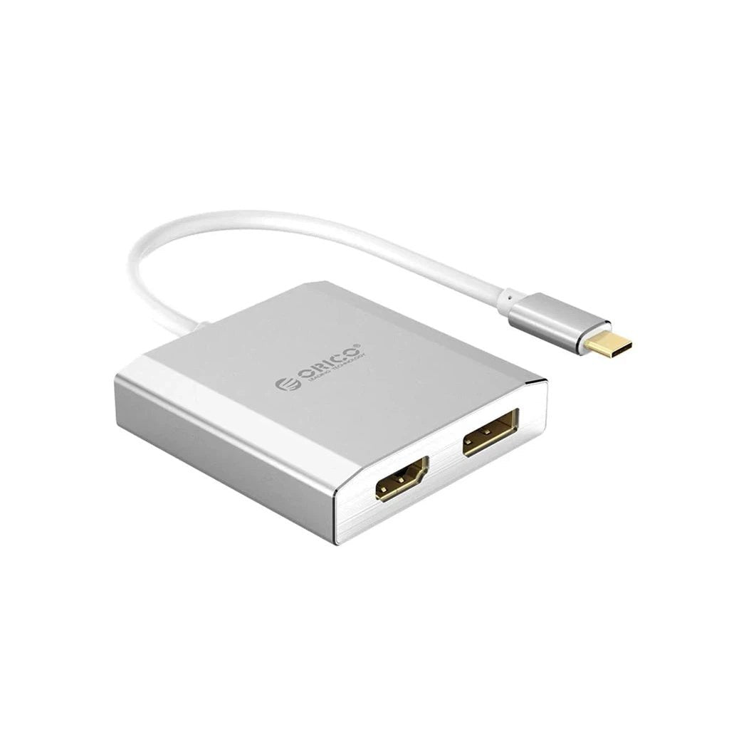 ORICO Type-C to Display Port & HDMI Adapter - Silver ColorWaves