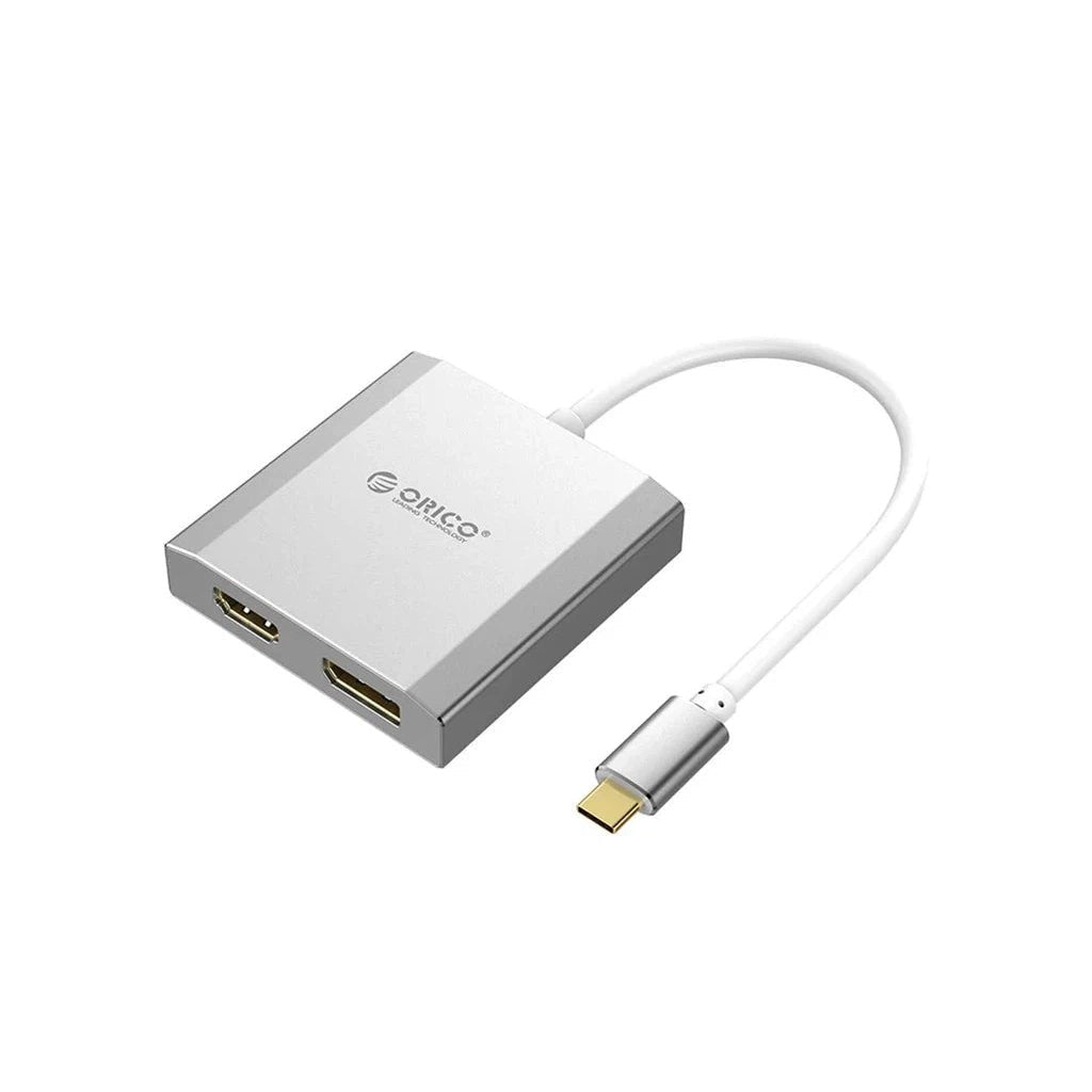 ORICO Type-C to Display Port & HDMI Adapter - Silver ColorWaves