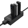 ORICO USB HUB - USB3.0 3-Port / LAN / Black ColorWaves