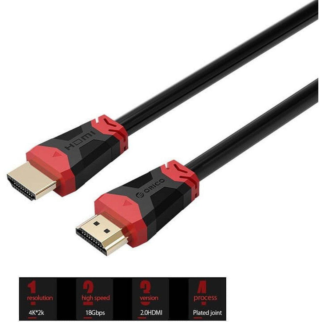 Orico Hdmi 2.0 4K 60Hz Gold Plated Cable Hd303, 3Meter ColorWaves