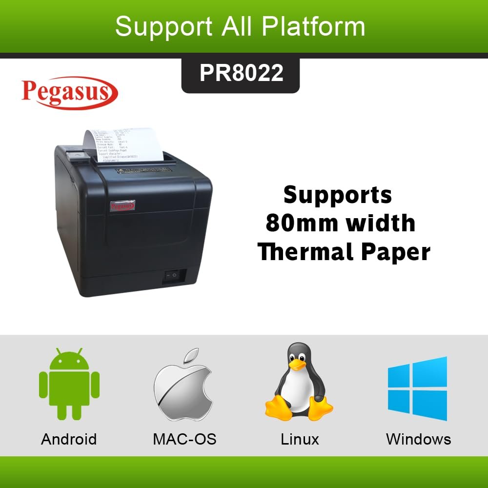 PEGASUS PR8002 THERMAL POS PRINTER ColorWaves