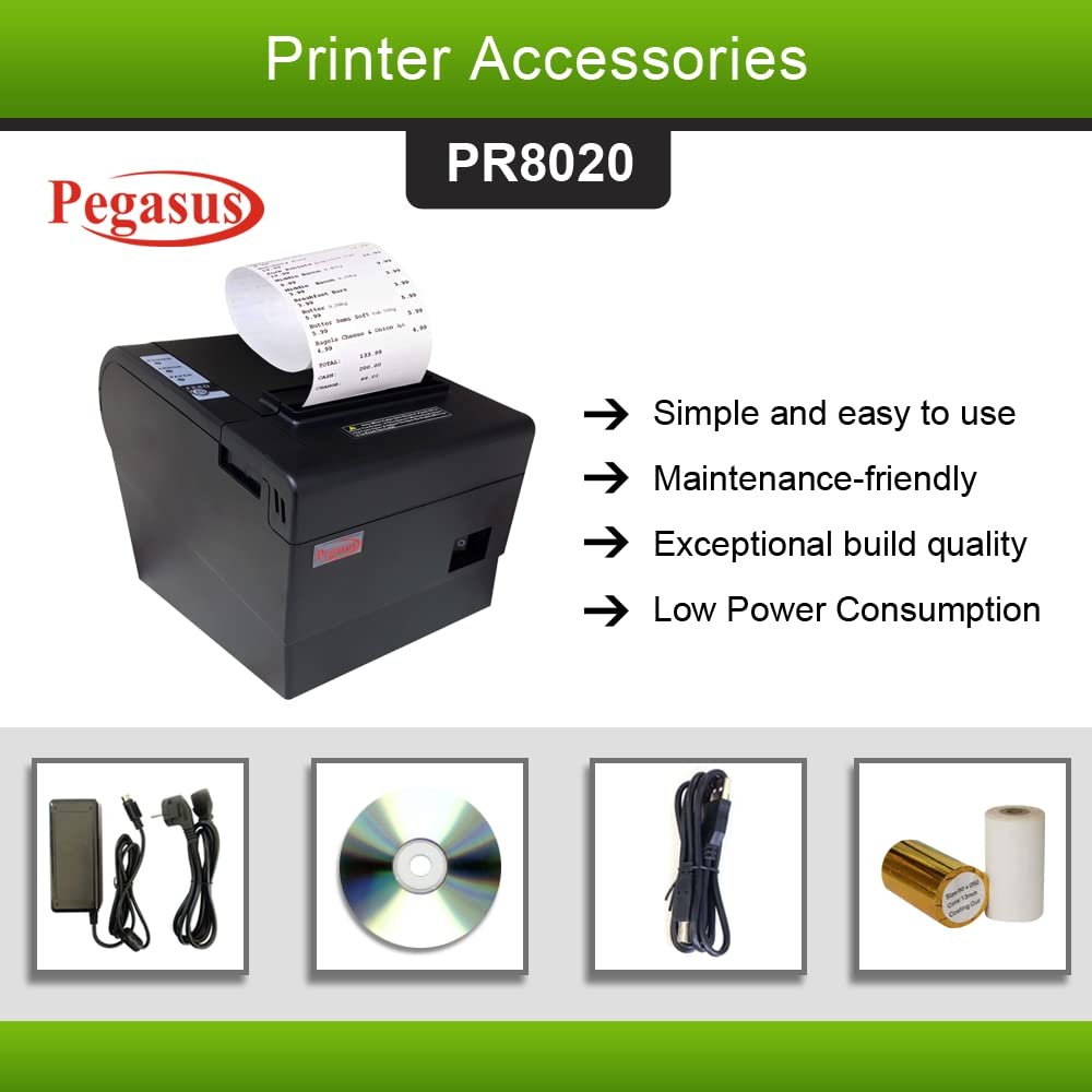PEGASUS PR8020 THERMAL RECEIPT PRINTER ColorWaves