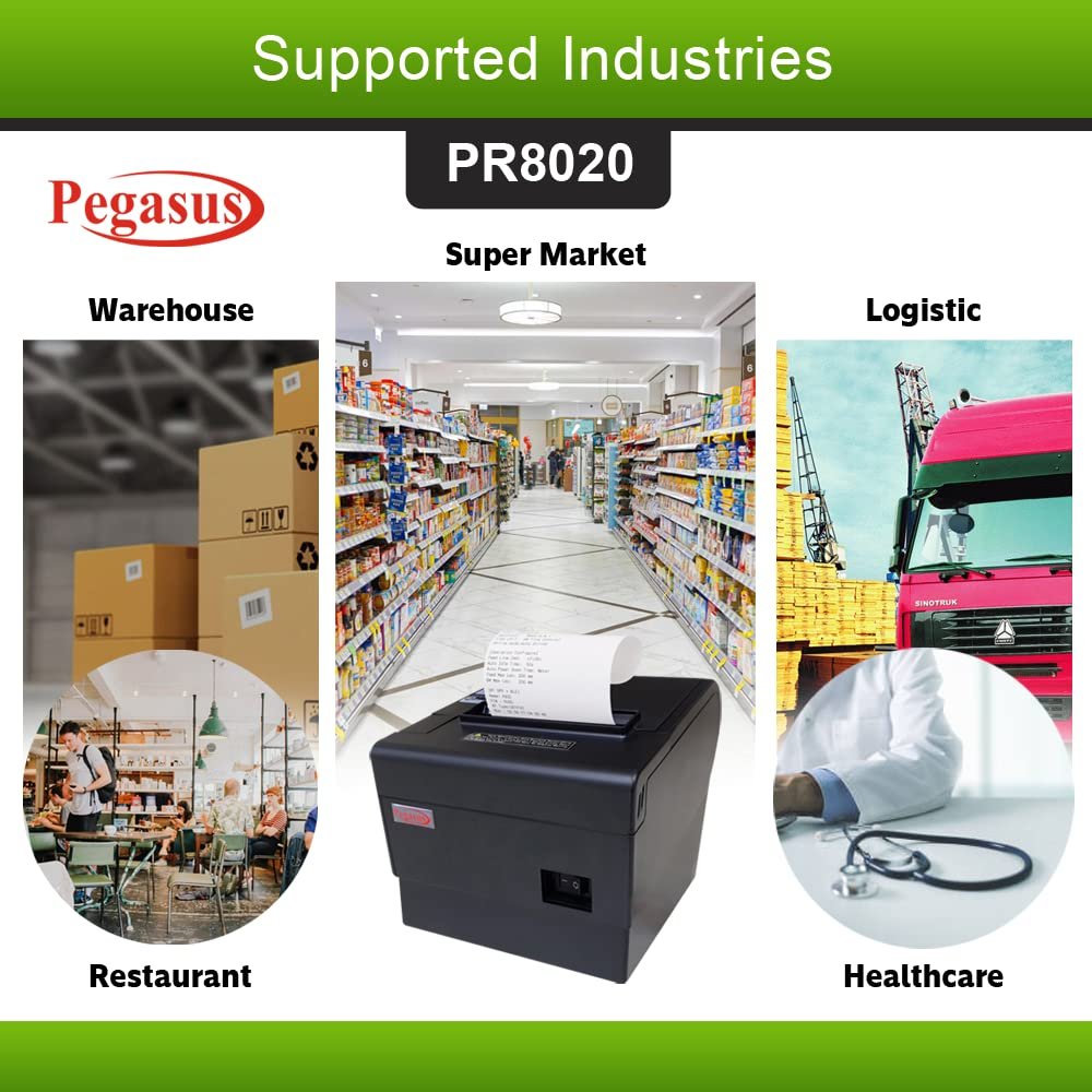 PEGASUS PR8020 THERMAL RECEIPT PRINTER ColorWaves