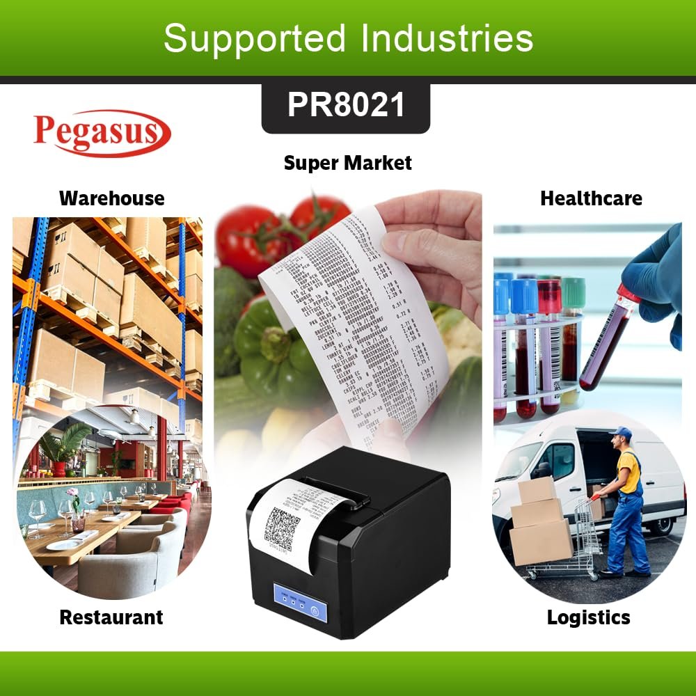PEGASUS PR8021 THERMAL RECEIPT PRINTER ColorWaves