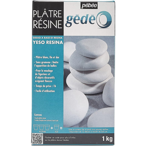 Pebeo Gedeo Resin White Plaster - 1Kg ColorWaves