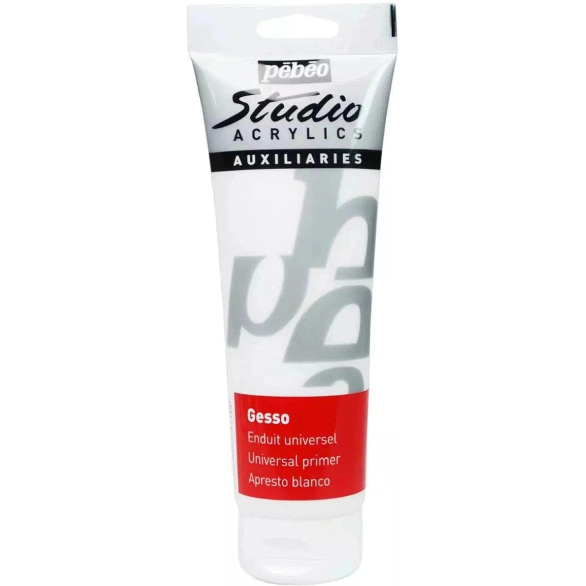 Pebeo Matt Gesso White Acrylics Auxiliaries - 250 Ml ColorWaves