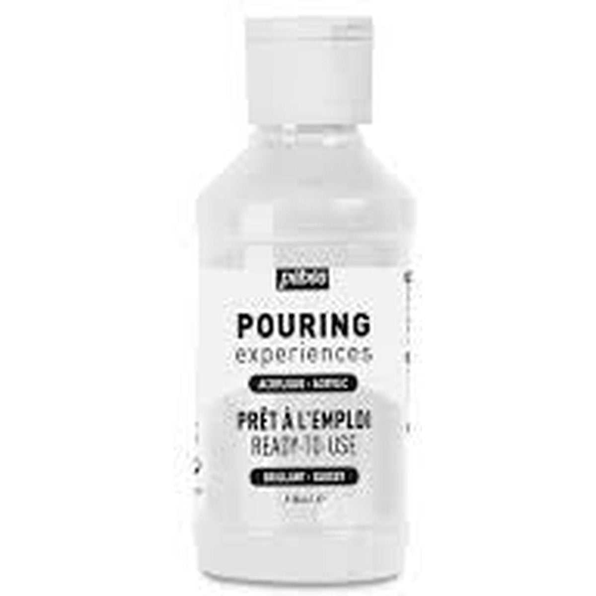 Pebeo Pouring Experiences Titanium White Fluid Acrylic 118Ml ColorWaves