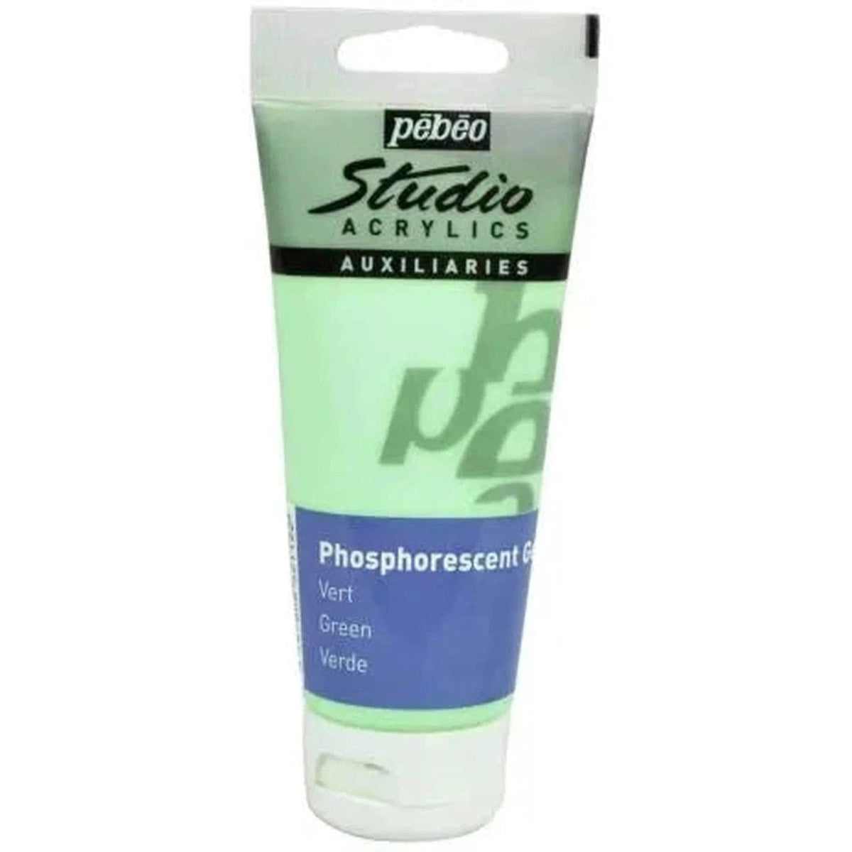 Pebeo Studio Green Acrylics Phosphorescent Gel -100Ml ColorWaves