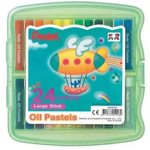 Pentel Ghtp Large Oil Pastels Colors Assorted - Set Of 24 ColorWaves