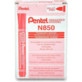 Pentel N850 Permanent Marker Bullet Tip 12Pcs/Pkt ColorWaves