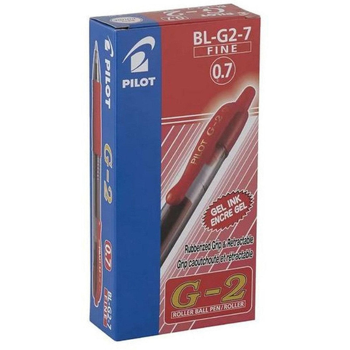 Pilot G2 Retractable Gel Roller Ball 0.7 Mm Tip Box Of 12 ColorWaves