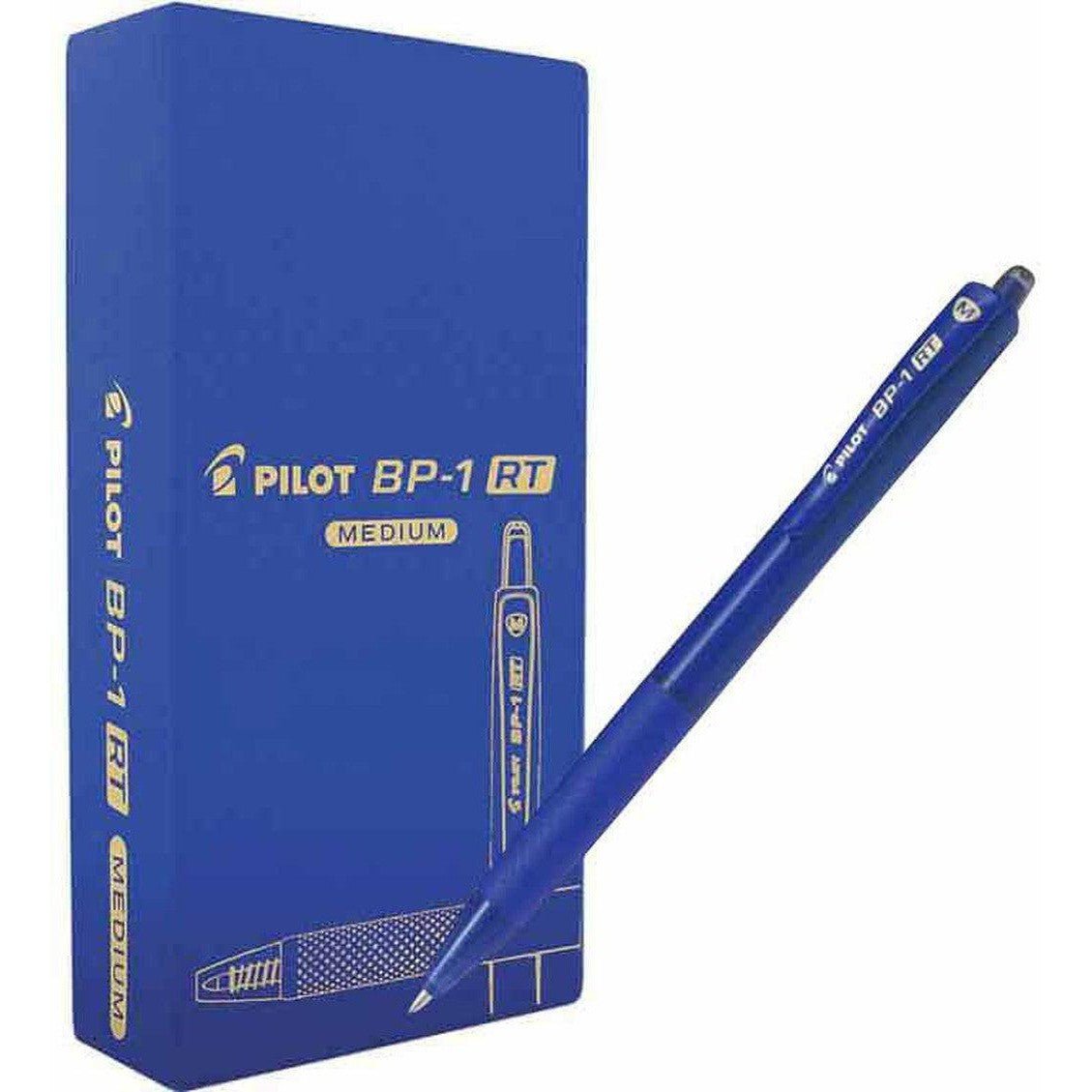 Pilot Retractable Ball Pen Bp 1Rt Pack Of 12 ColorWaves