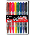 Pilot Twin Marker 8 Color Set ColorWaves