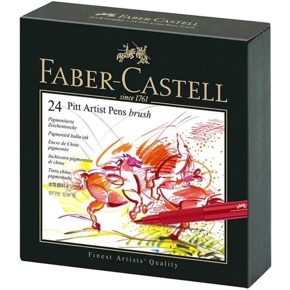 Pitt Artist Pen Brush Studio Box Of 24 ColorWaves