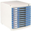 Plastic Cabinet With 10 Drawers ColorWaves