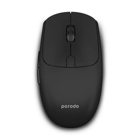 Porodo 6D Dual Mode Wireless Mouse - Black ColorWaves