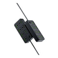 Porodo Blue 6 Universal Sockets Power Strip - 3 Meter / Black ColorWaves