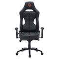 Porodo Gaming Predator Pro Chair Molded Backrest & Seat with 2D Armrest - Black / Orange ColorWaves