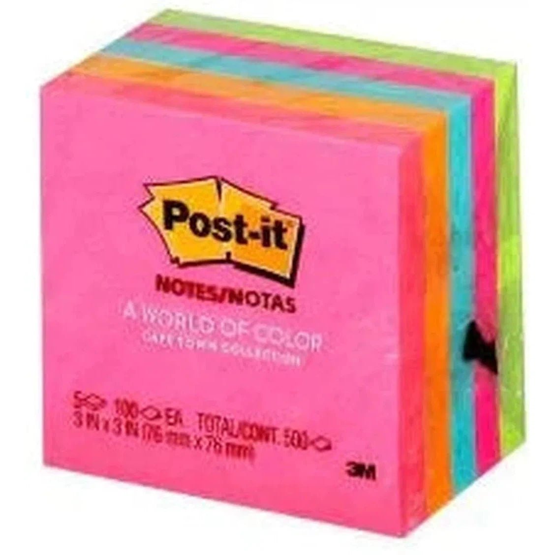 Post-It Neon Colours 4X6 500 sheets/Pck ColorWaves