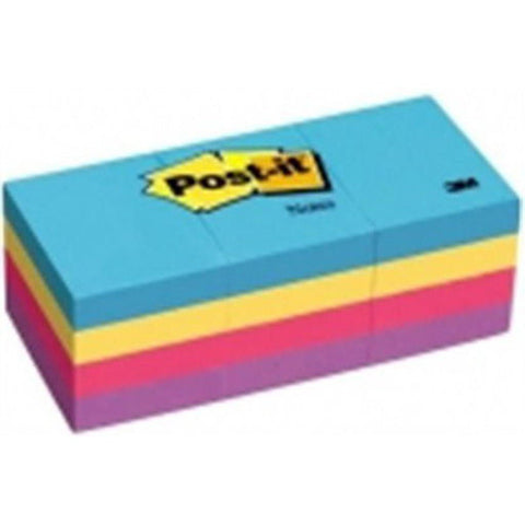 Post-It Ultra Colours 1.5X2 100 Sh/Pad, [Pack Of 12 Pads] ColorWaves