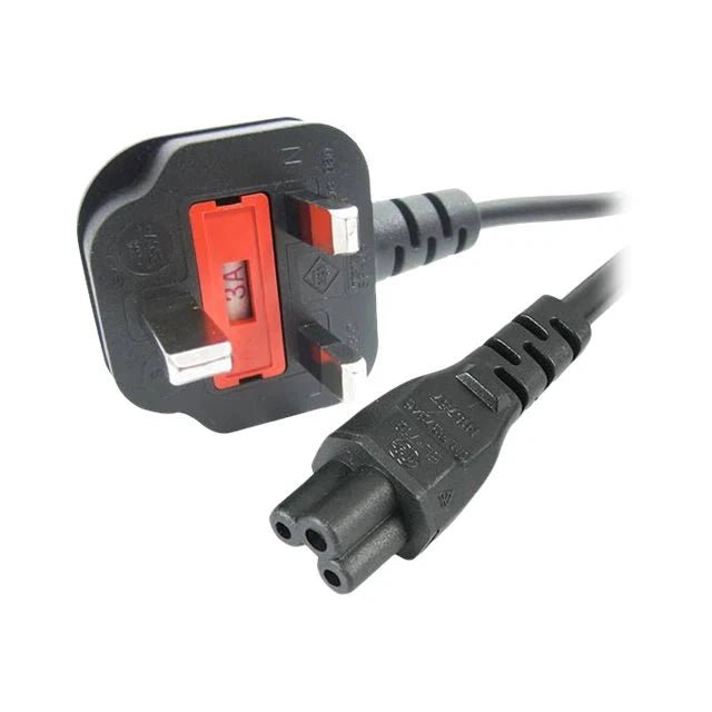 Power Cable for laptop adapter / charger C5 3 pin UK ColorWaves
