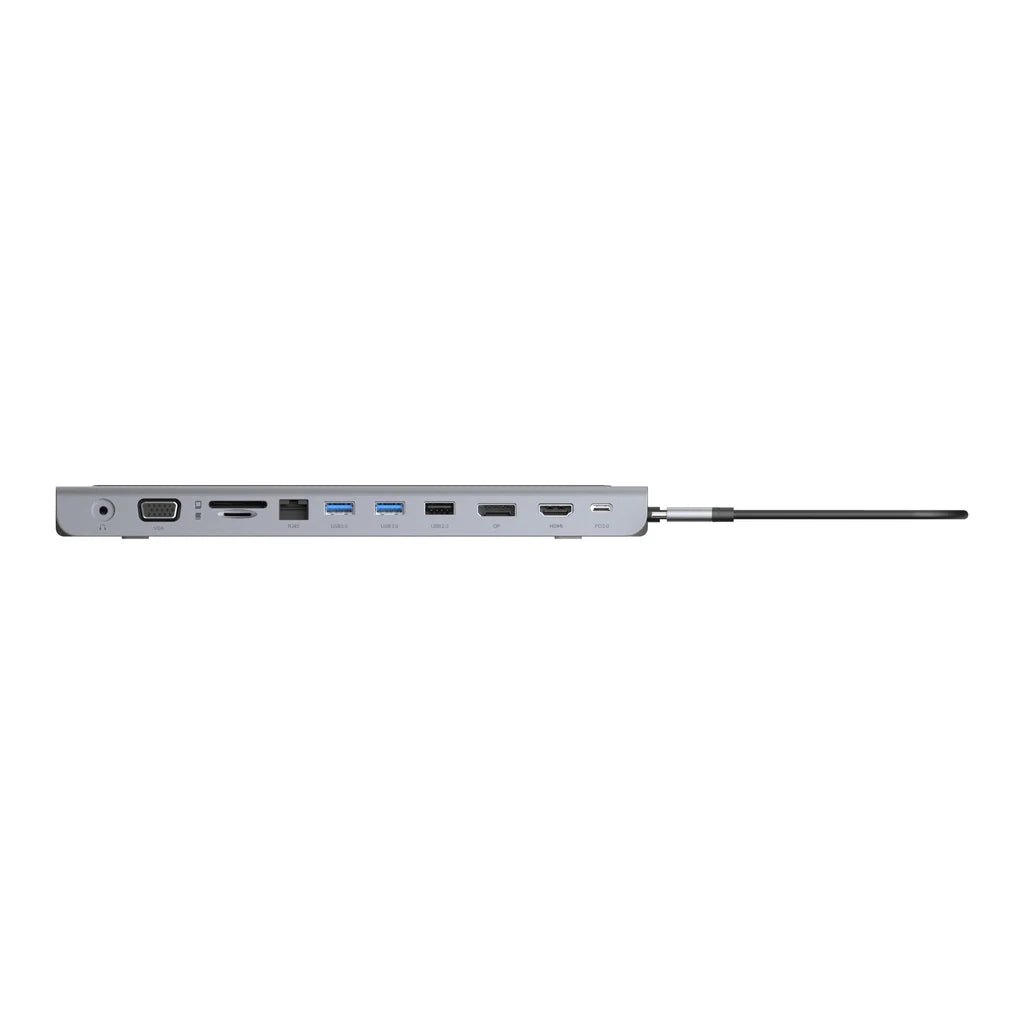 Powerology 11 In 1 Multi-Display USB-C Hub And Laptop Stand ColorWaves