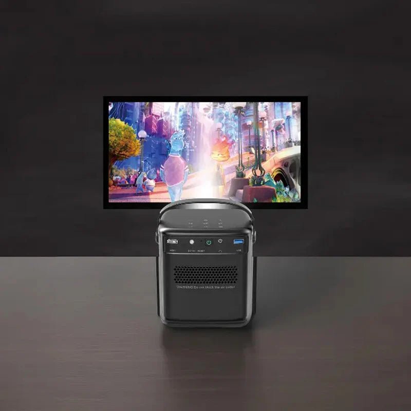 Powerology Starbeam Google DLP Projector - 100" / HDMI / USB / Audio - Black ColorWaves