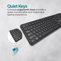 Promate Ultra-Slim Quiet Key Wired Keyboard ColorWaves