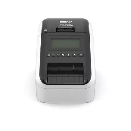 Brother Wireless and Wired LAN Thermal Label Printer | Up to 62mm width | Time-stamp Function QL820NWB Brother