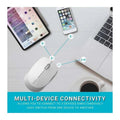 Rapoo M100 Silent Multi-mode Wireless Mouse - Light Grey ColorWaves