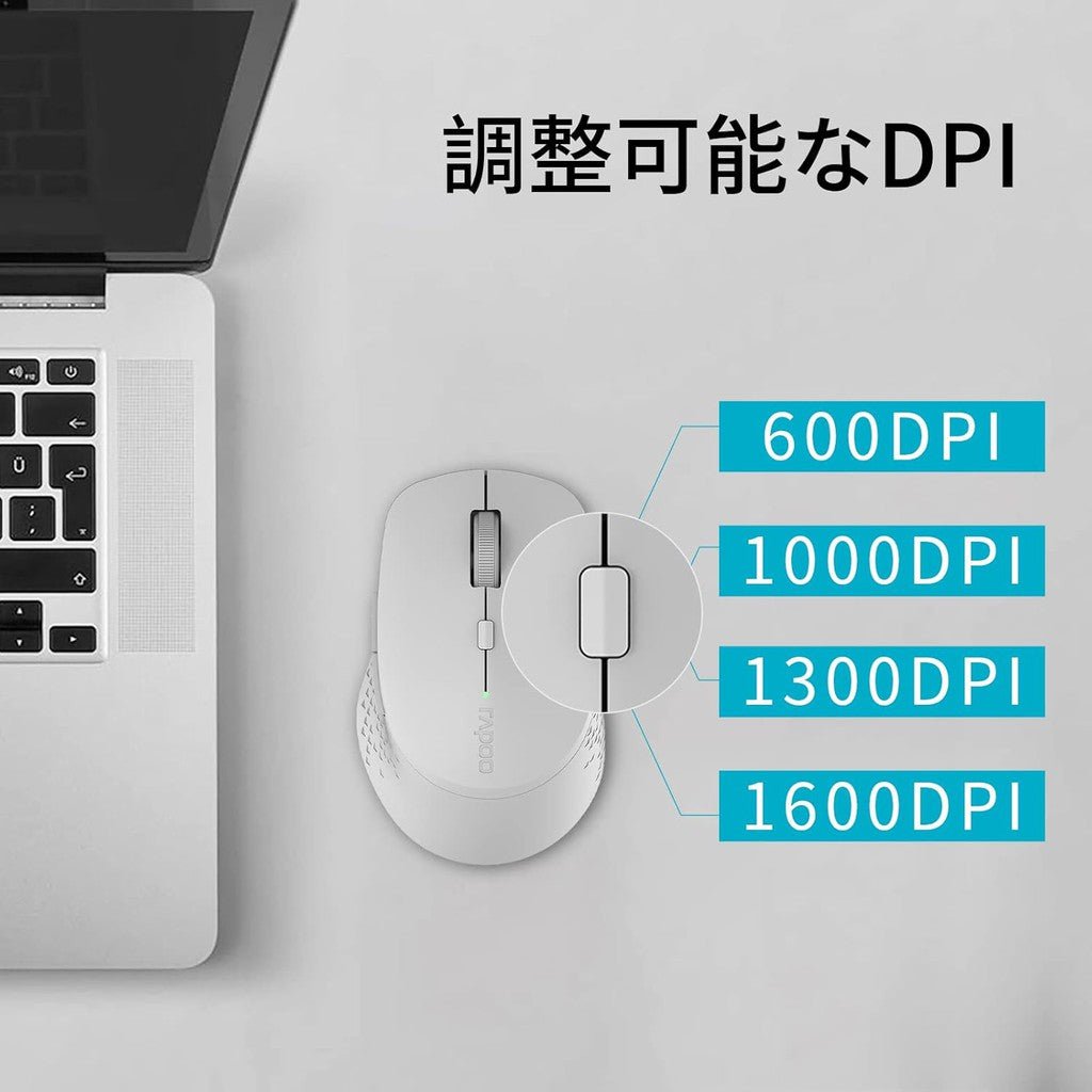 Rapoo M300 Silent Multi-mode Wireless Mouse ColorWaves