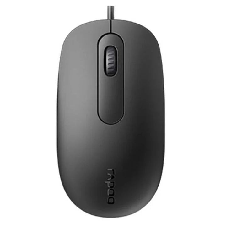 Rapoo N200 Wired Optical Mouse Black ColorWaves
