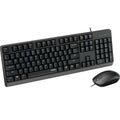Rapoo X130Pro Wired Optical Mouse & Keyboard Combo AR - Black ColorWaves