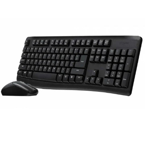 Rapoo X1800Pro Wireless Optical Mouse & Keyboard AR - Black ColorWaves