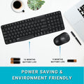 Rapoo X1800S Wireless Multimedia Keyboard & Optical Mouse AR - Black ColorWaves