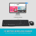 Rapoo X1800S Wireless Multimedia Keyboard & Optical Mouse AR - Black ColorWaves